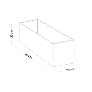 BALKO 80 Concrete Planter (80x25x25)