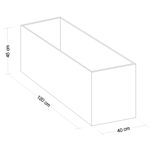 RETKUBE 120 Concrete Planter (120x40x45)